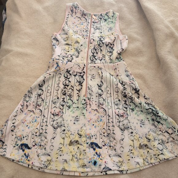 Ted Baker Sapira Synthetic Crystal Droplets Skater Dress - Picture 2 of 4